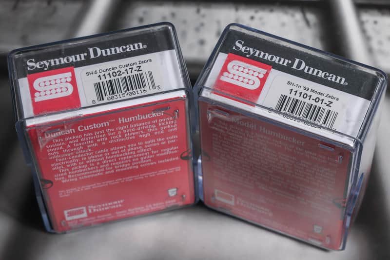 Image 2 of Seymour Duncan Custom SH-5 Bridge / SH-1n 59 Neck Pickup Set - Zebra