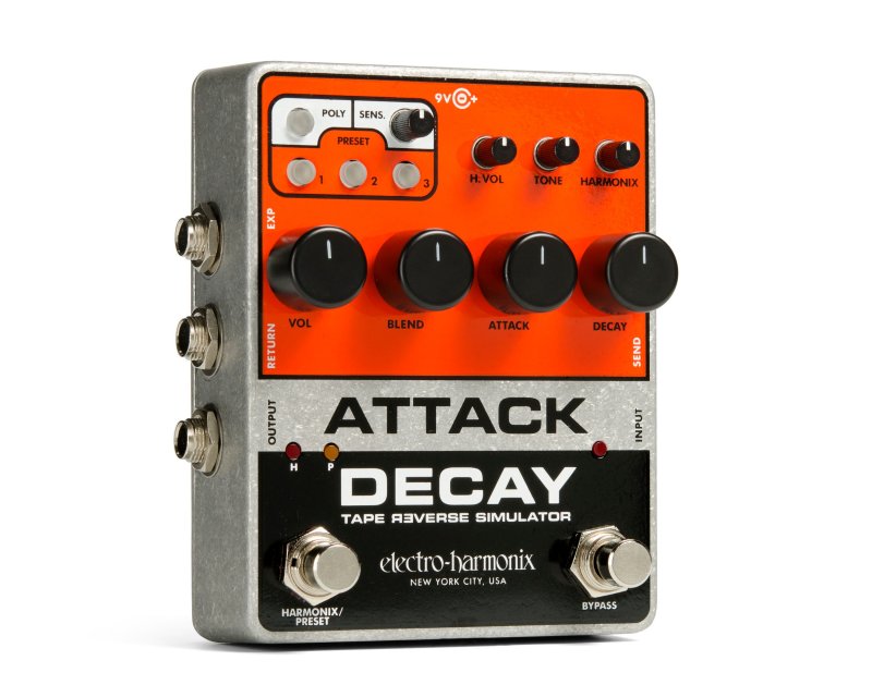 Image 0 of Electro-Harmonix Attack Decay Tape Reverse Simulator Pedal