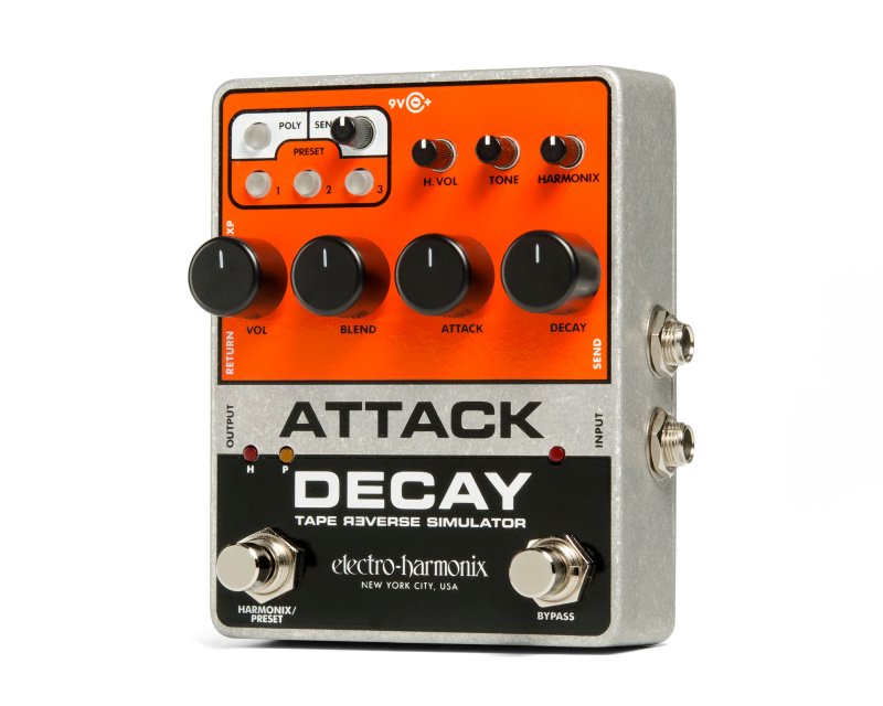 Electro-Harmonix Attack Decay Tape Reverse Simulator Pedal