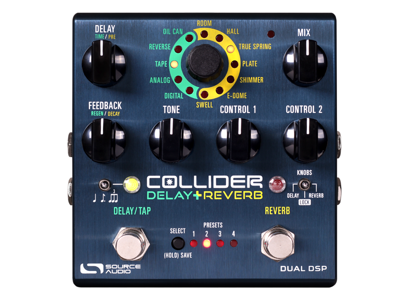 Image 0 of Source Audio Collider Delay Reverb Pedal - One Series SA263