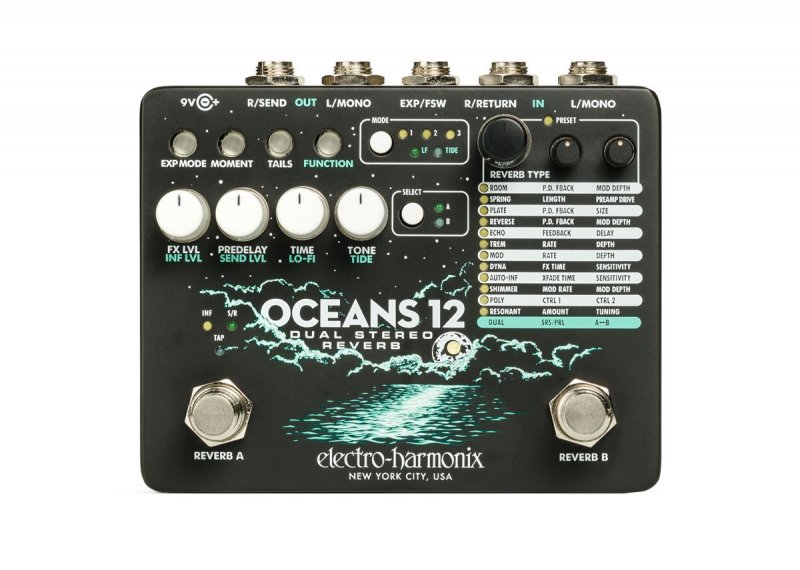 Image 0 of Electro-Harmonix Oceans 12 Dual Stereo Reverb