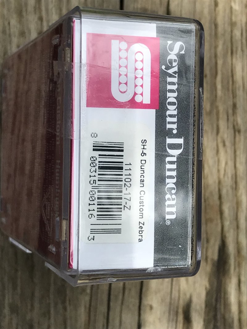 Image 2 of Seymour Duncan SH-5 Custom ZEBRA PAF Ceramic Humbucker Pickup