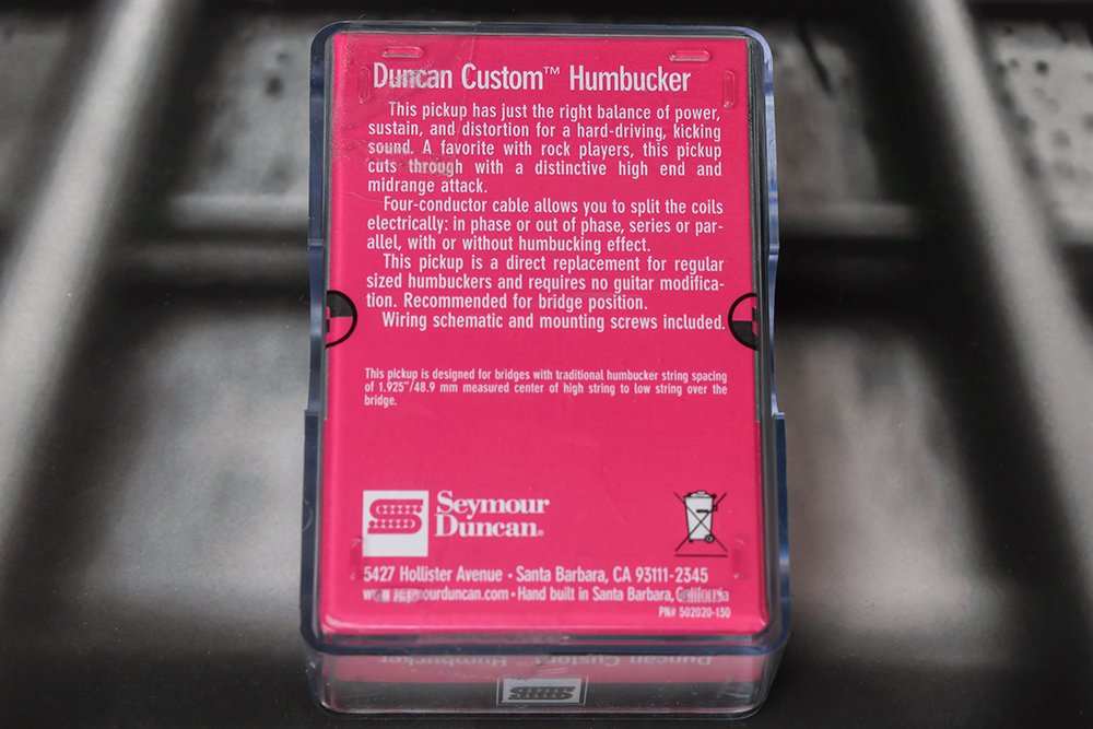 Image 1 of Seymour Duncan SH-5 Custom ZEBRA PAF Ceramic Humbucker Pickup