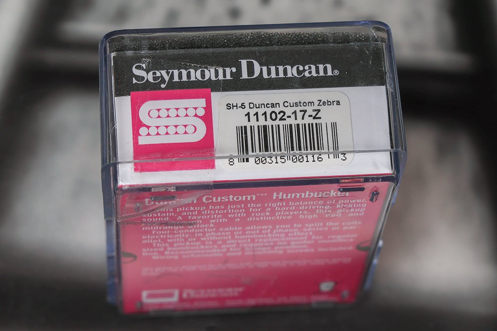 Image 2 of Seymour Duncan SH-5 Custom ZEBRA PAF Ceramic Humbucker Pickup