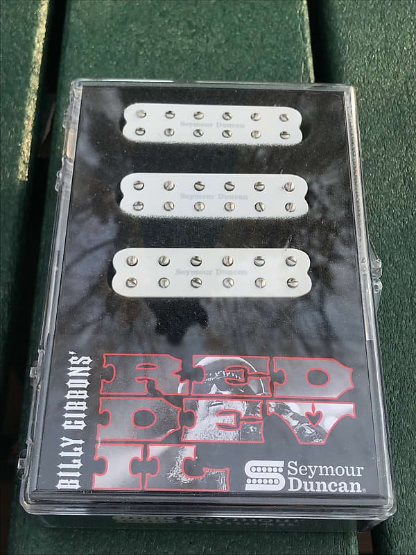 Image 0 of Seymour Duncan Billy Gibbons Red Devil Strat Humbucker Pickup Set -WHITE
