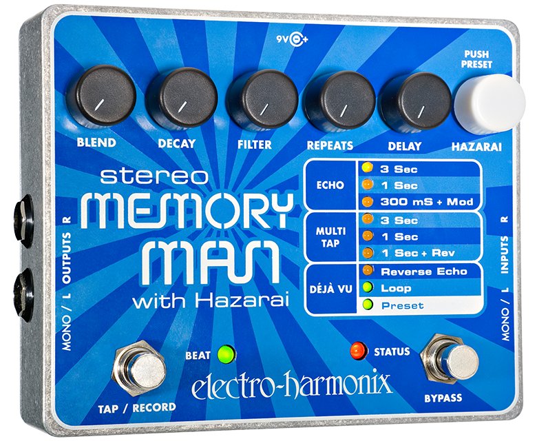 Image 0 of Electro Harmonix Stereo Memory Man Delay with Hazarai