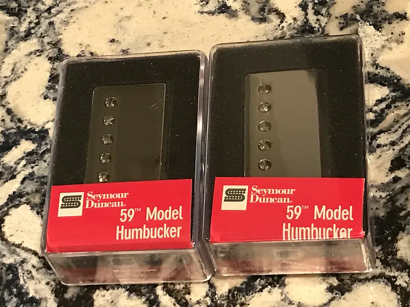 Image 3 of Seymour Duncan Vintage Blues Humbucker Pickup Set 4 Conductor NICKEL