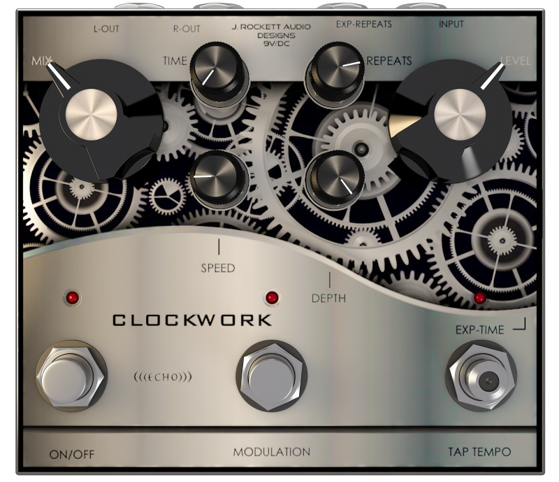 Image 0 of J. Rockett Audio Designs Clockworks Echo Delay Pedal JRADD