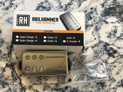 RAILHAMMER Anvil Bridge Chrome Humbucker Pickup