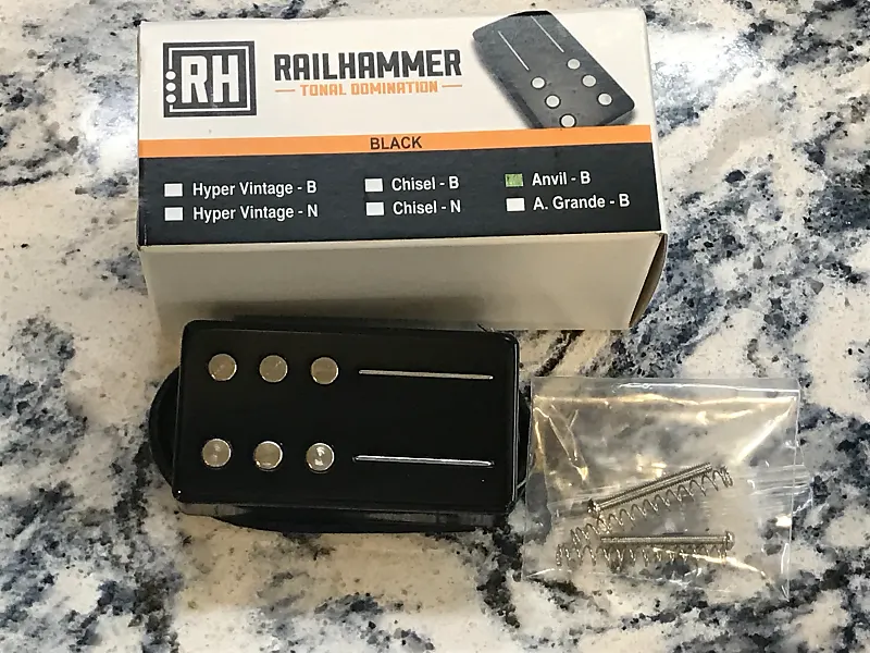 RAILHAMMER Anvil Bridge Black Humbucker Pickup