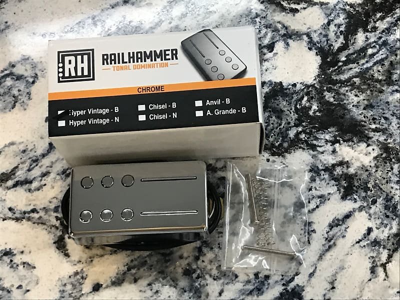 Image 0 of RAILHAMMER Hyper Vintage Bridge Chrome Humbucker Pickup