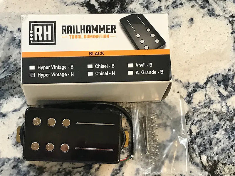 Image 0 of RAILHAMMER Hyper Vintage Neck Black Humbucker Picku