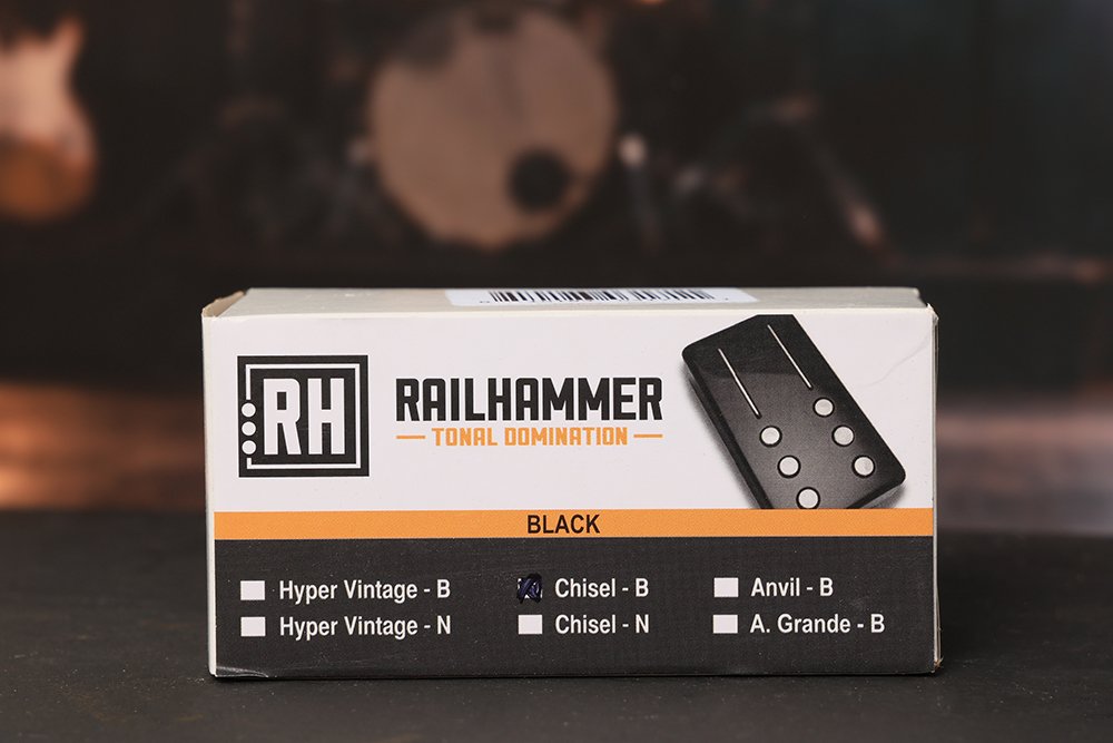 Image 2 of RAILHAMMER Chisel Bridge Black Humbucker Pickup