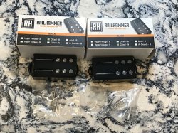 RAILHAMMER Chisel Humbucker Pickup SET BLACK