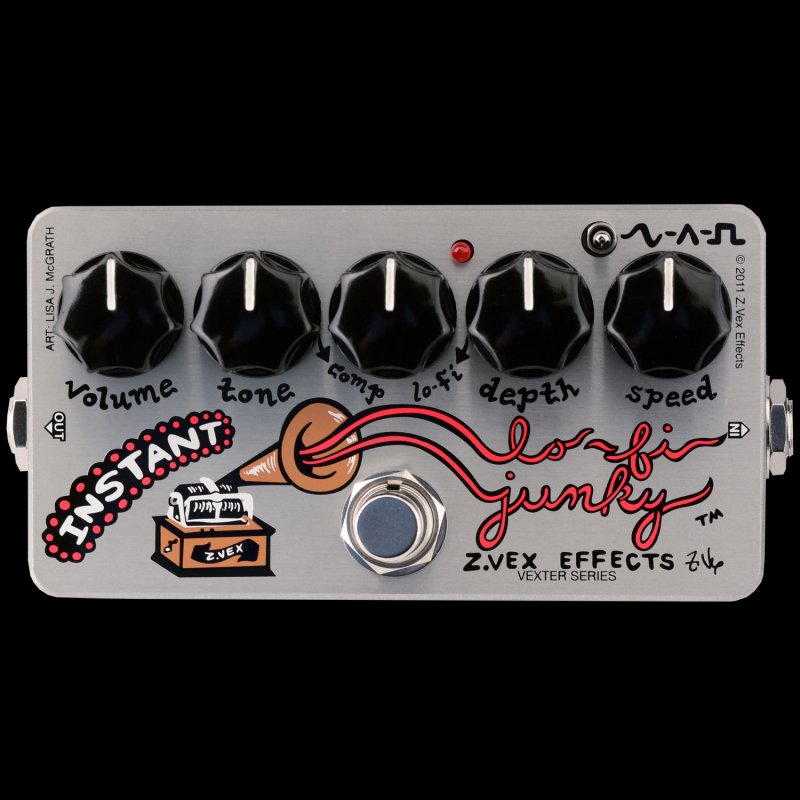 Image 0 of ZVEX Effects Instant Lo-Fi Junky Vexter Series Chorus Vibrato Guitar Pedal