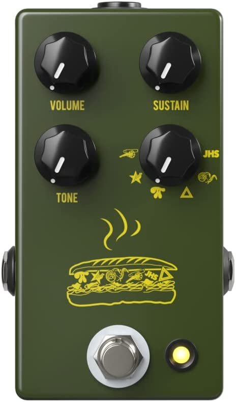 Image 0 of JHS Muffuletta Distortion Fuzz Pedal - Five in One! ARMY GREEN