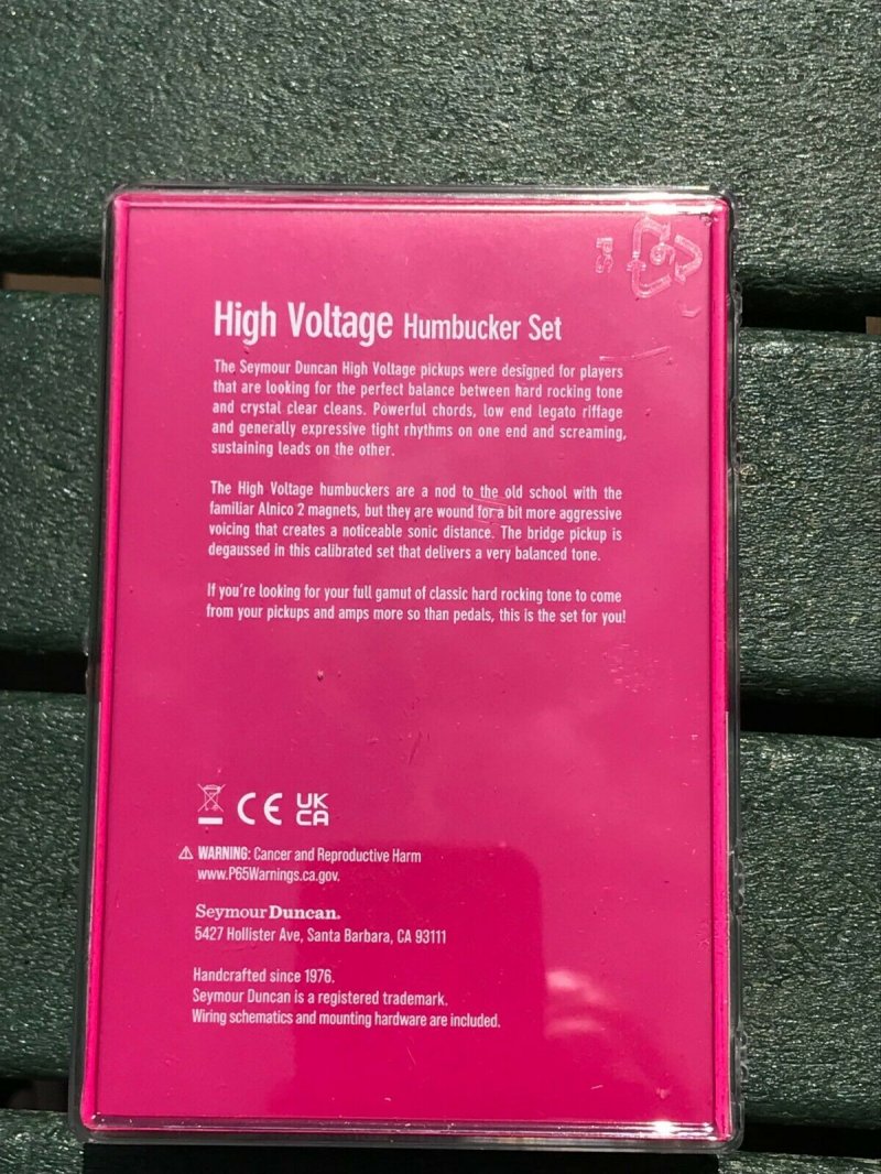 Image 1 of Seymour Duncan High Voltage Pickup Set - Black