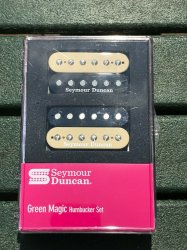 Seymour Duncan Green Magic Humbucker Pickup Set - Zebra