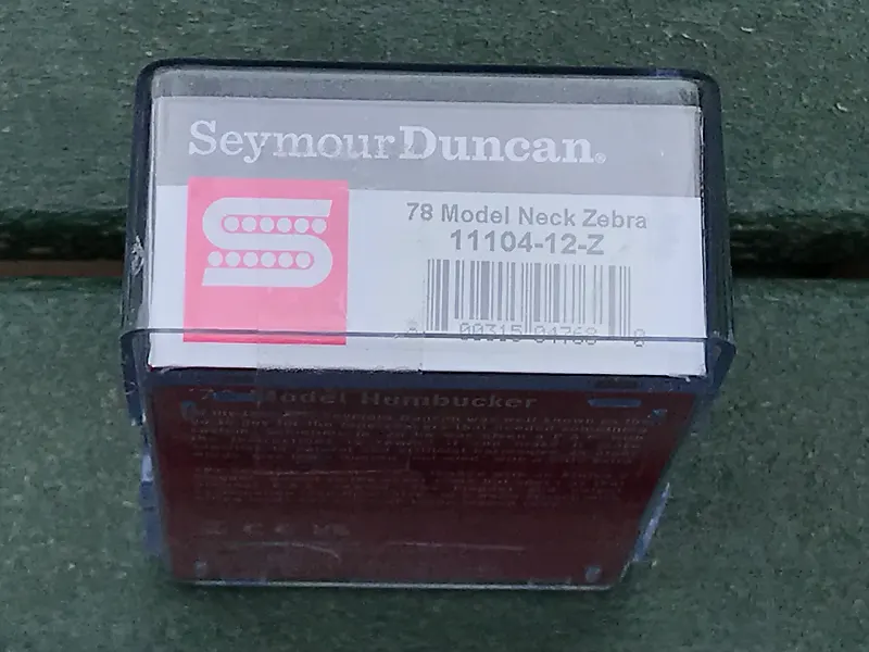 Image 2 of Seymour Duncan 78 Model Neck Pickup Humbucker - Zebra