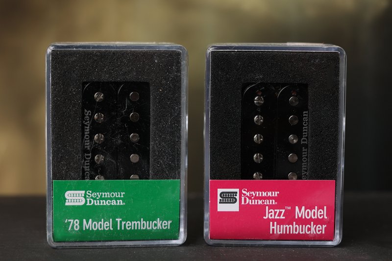 Image 0 of Seymour Duncan 78 Model Bridge Trembucker & SH-2 Jazz Neck Pickup Set - Black