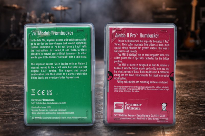 Image 1 of Seymour Duncan 78 Model Bridge Trembucker & APH-1n Alnico II Pro Neck - Black