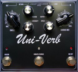 J. Rockett Uni-Verb Vibrato / Reverb / Chorus Pedal UNIVERB