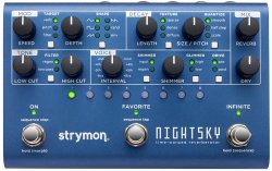 Strymon NightSky Time-Warped Reverberator Reverb Pedal - Blue
