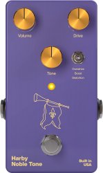 Harby Pedals Noble Tone Overdrive Distortion Boost Pedal NOBLETONE