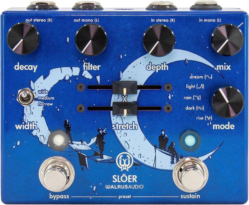 Image 0 of Walrus Audio Sloer Stereo Ambient Reverb - Blue
