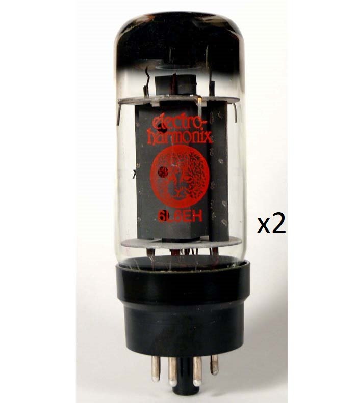 Image 0 of Electro-Harmonix 6L6 Power Amp Vacuum Tubes 6L6EHPL Platinum Matched Pair