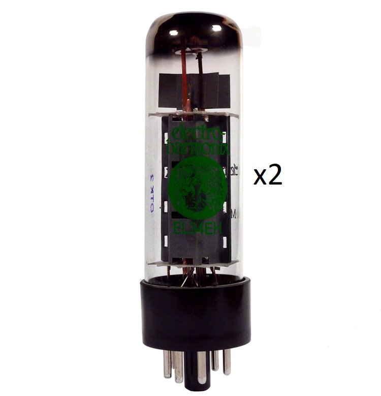 Image 0 of Electro-Harmonix EL34 Power Amp Vacuum Tubes EL34EHPL Platinum Matched Pair