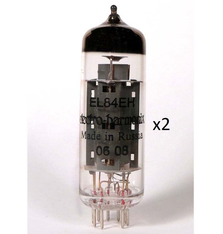 Image 0 of Electro-Harmonix EL84 Power Amp Vacuum Tubes EL84EHPL Platinum Matched Pair
