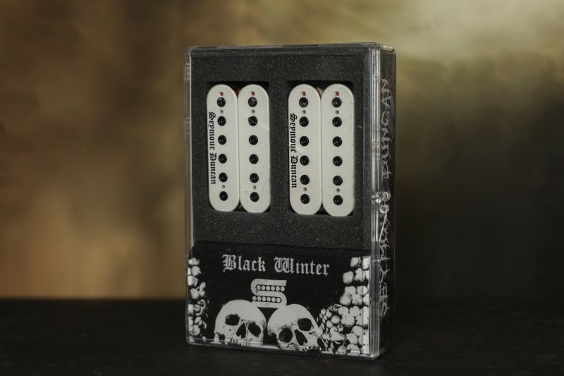 Image 0 of Seymour Duncan Blackened Black Winter Set - White w/ Black Pole Pieces