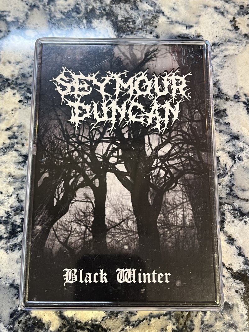 Image 1 of Seymour Duncan Blackened Black Winter Set - White w/ Black Pole Pieces