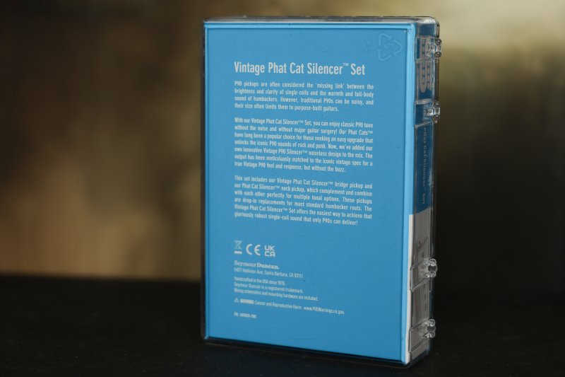 Image 1 of Seymour Duncan Vintage Phat Cat Silencer Pickup Set - Nickel Cover