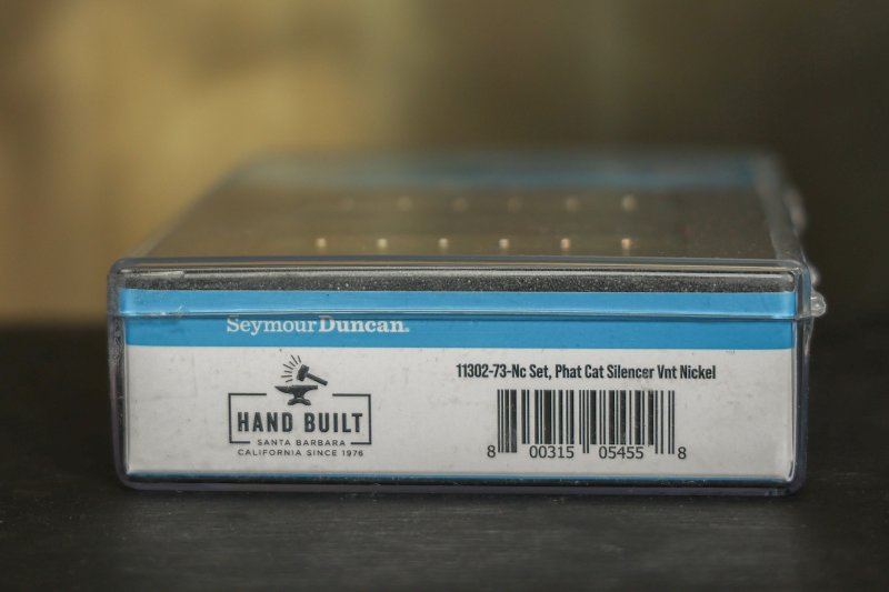 Image 2 of Seymour Duncan Vintage Phat Cat Silencer Pickup Set - Nickel Cover