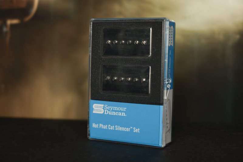 Image 0 of Seymour Duncan Hot Phat Cat Silencer Pickup Set - Nickel Cover