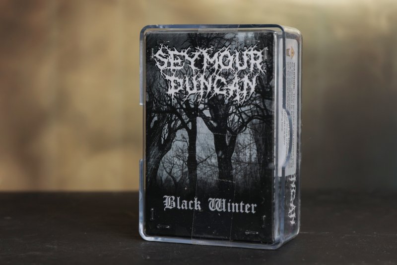 Image 1 of Seymour Duncan Blackened Black Winter Trembucker Bridge Black