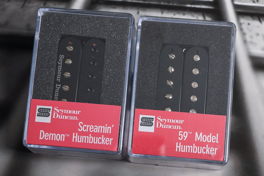 Image 0 of Seymour Duncan SH-12 Screamin' Demon / SH-1N 59 Set BLACK - 4 Conductor Pickups