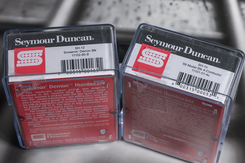 Image 1 of Seymour Duncan SH-12 Screamin' Demon / SH-1N 59 Set BLACK - 4 Conductor Pickups