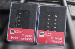 Seymour Duncan SH-12 Screamin' Demon / SH-1N 59 Set BLACK - 4 Conductor Pickups