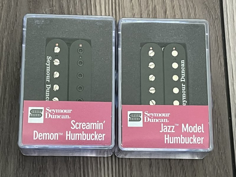 Image 0 of Seymour Duncan SH-12 Screamin' Demon / SH-2N Jazz Neck Black Pickup Set