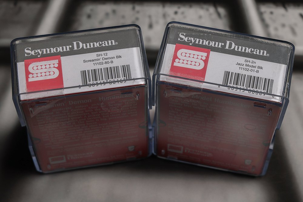 Image 2 of Seymour Duncan SH-12 Screamin' Demon / SH-2N Jazz Neck Black Pickup Set