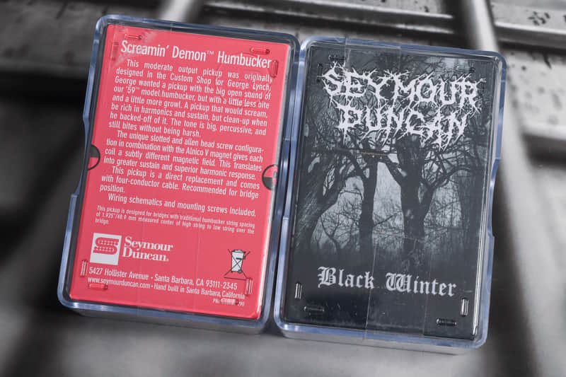 Image 1 of Seymour Duncan SH-12 Screamin' Demon / Black Winter Neck BLACK Pickup Set