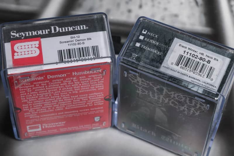 Image 2 of Seymour Duncan SH-12 Screamin' Demon / Black Winter Neck BLACK Pickup Set