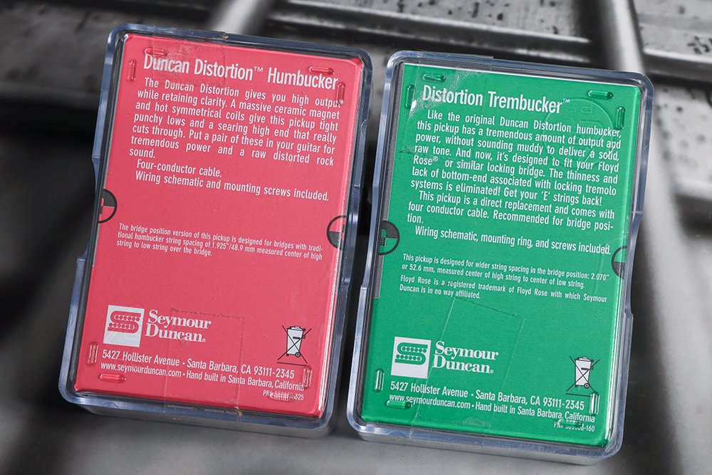 Image 1 of Seymour Duncan TB-6 Trembucker / SH-6N Duncan Distortion Black Pickup Set