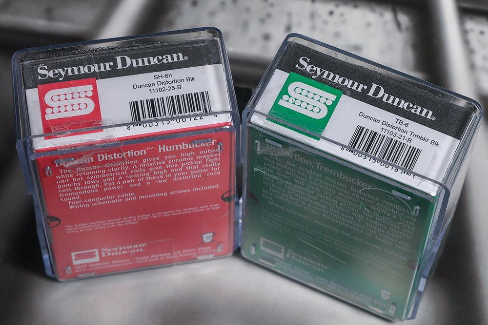 Image 2 of Seymour Duncan TB-6 Trembucker / SH-6N Duncan Distortion Black Pickup Set