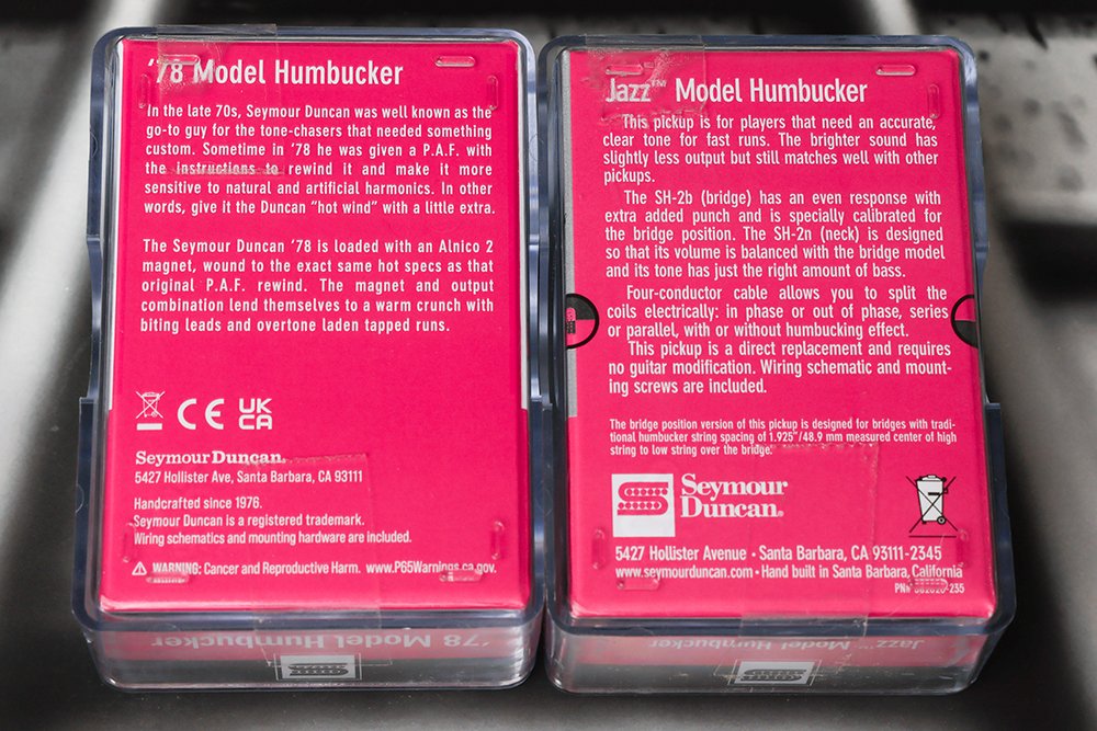 Image 1 of Seymour Duncan 78 Model Bridge / SH-2N Jazz Pickup Set BLACK