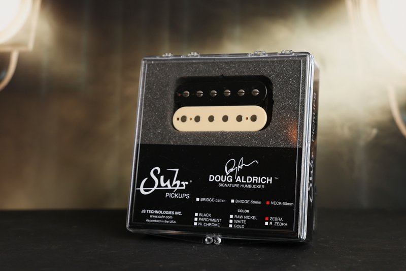Image 0 of SUHR Doug Aldrich Hot Humbucker Neck 50mm Humbucker Pickup ZEBRA