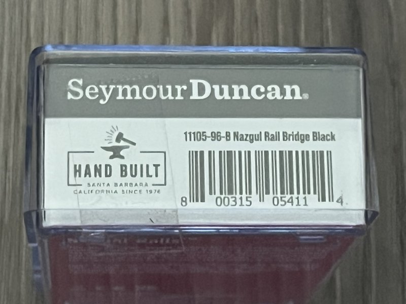 Image 2 of Seymour duncan Nazgul Rail - Black Humbucker Pickup